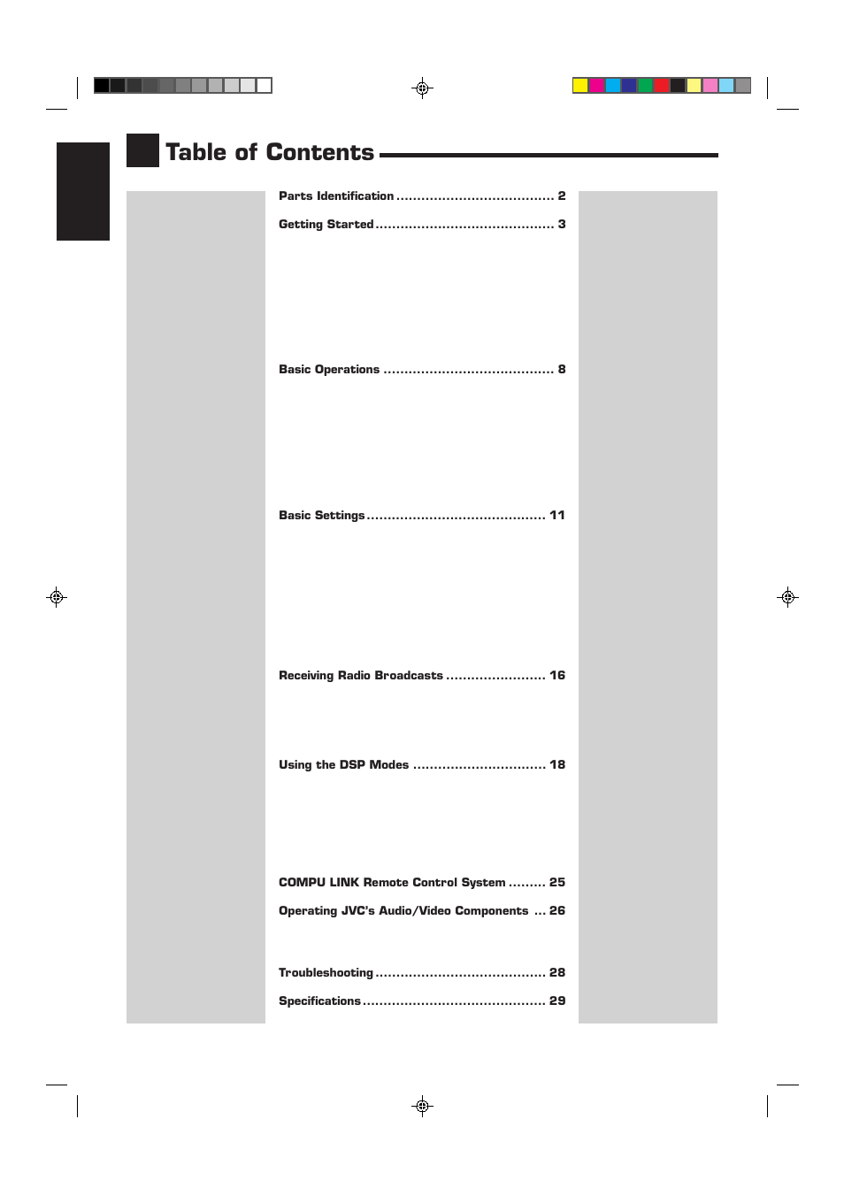 JVC RX-6012VSL User Manual | Page 4 / 34