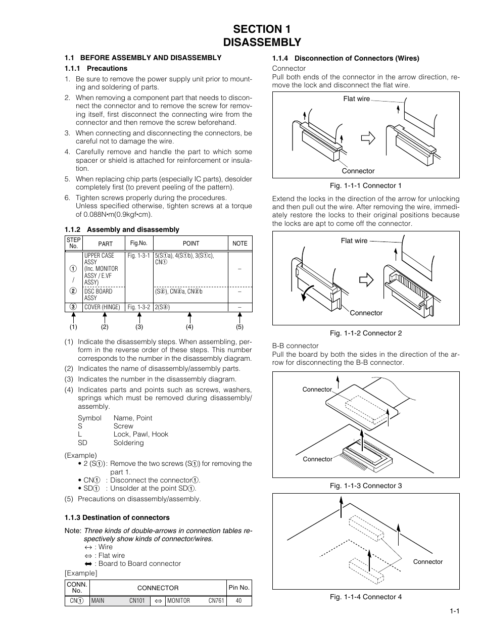 Disassembly, 1 before assembly and disassembly | JVC DVL320U User Manual | Page 5 / 38