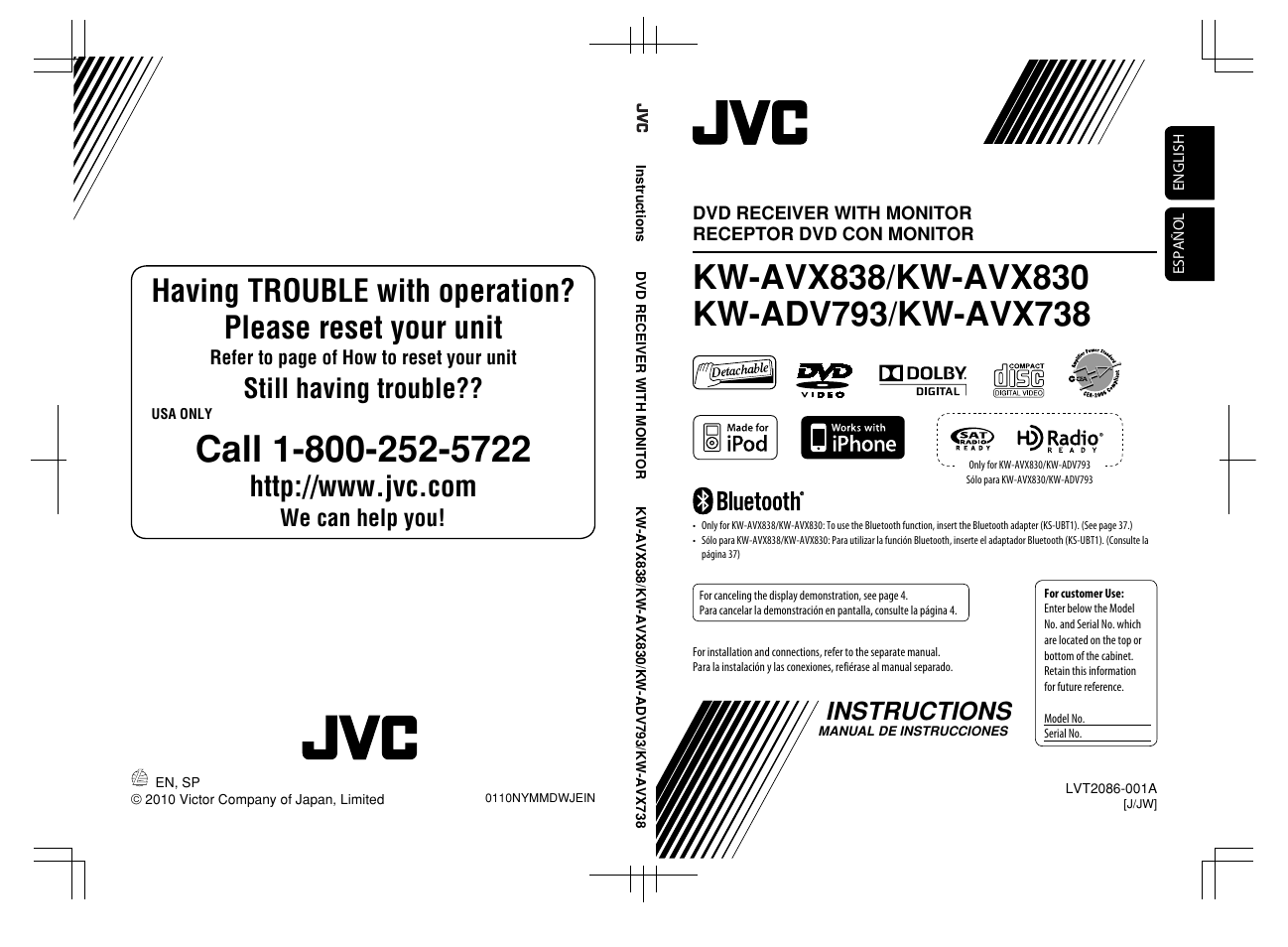 JVC KW-ADV793 User Manual | 147 pages