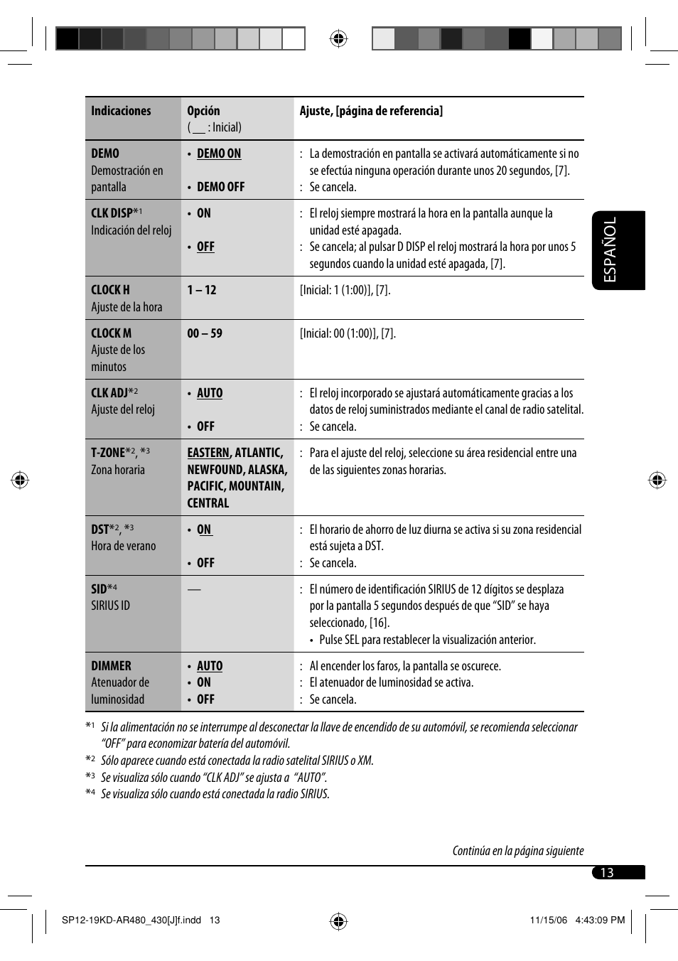 Español | JVC KD-G430 User Manual | Page 39 / 80