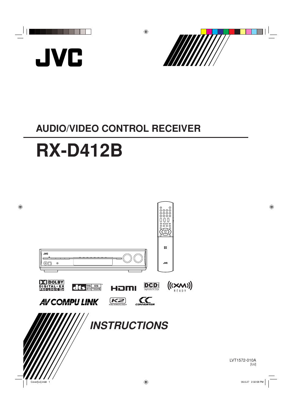 JVC RX-D412BUJ User Manual | 58 pages