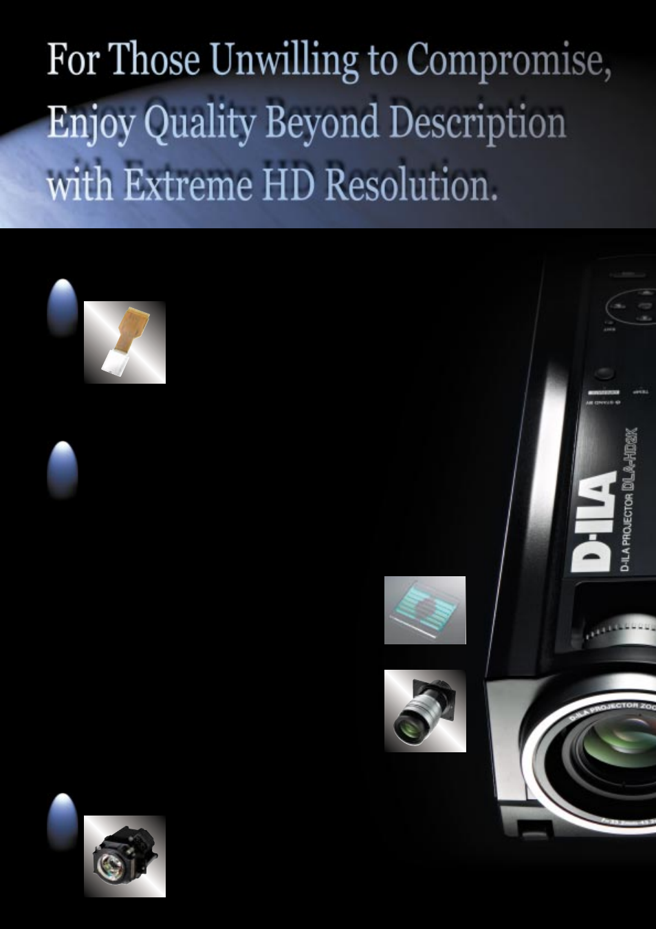 Cost-effective nsh lamp, D-ila: the most advanced lcos technology available | JVC BHL5006-S User Manual | Page 3 / 4