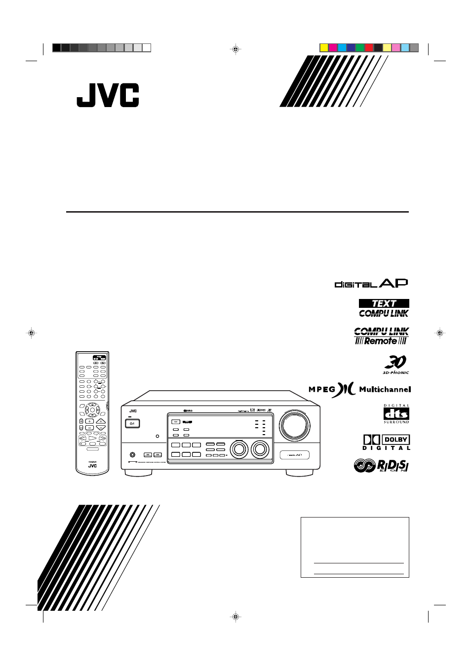 JVC RX-7000RBK User Manual | 60 pages