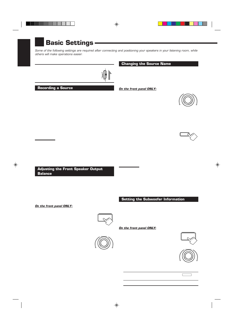 Basic settings, English | JVC RX-7000RBK User Manual | Page 16 / 60