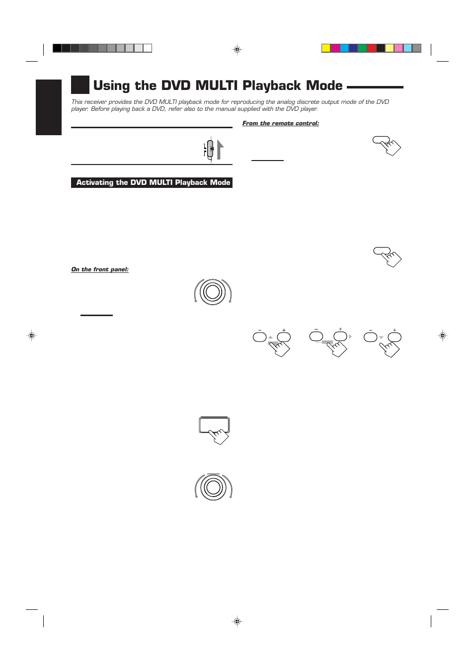 Using the dvd multi playback mode, English | JVC RX-7000RBK User Manual | Page 36 / 60