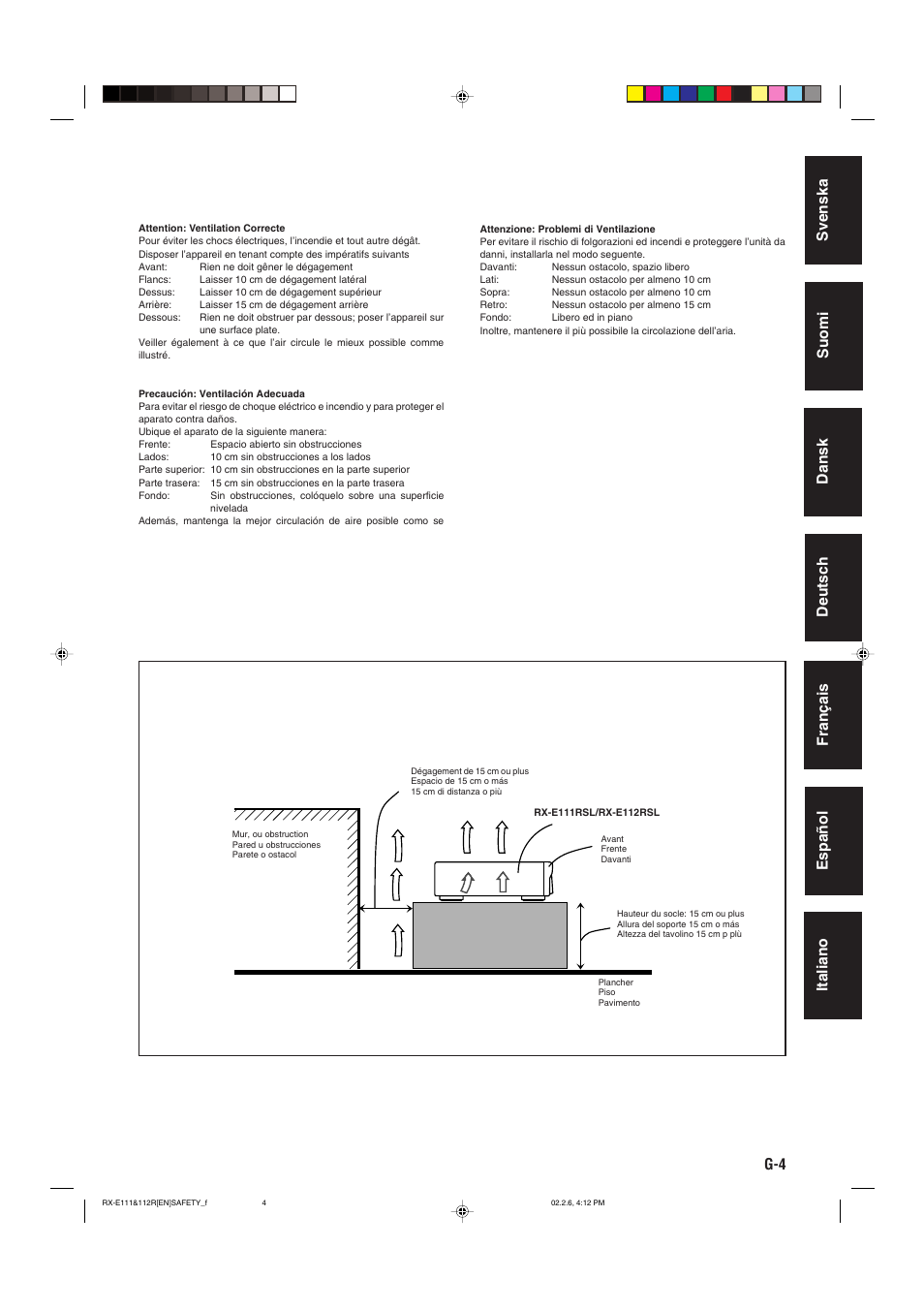 JVC RX-E112RSL User Manual | Page 5 / 52
