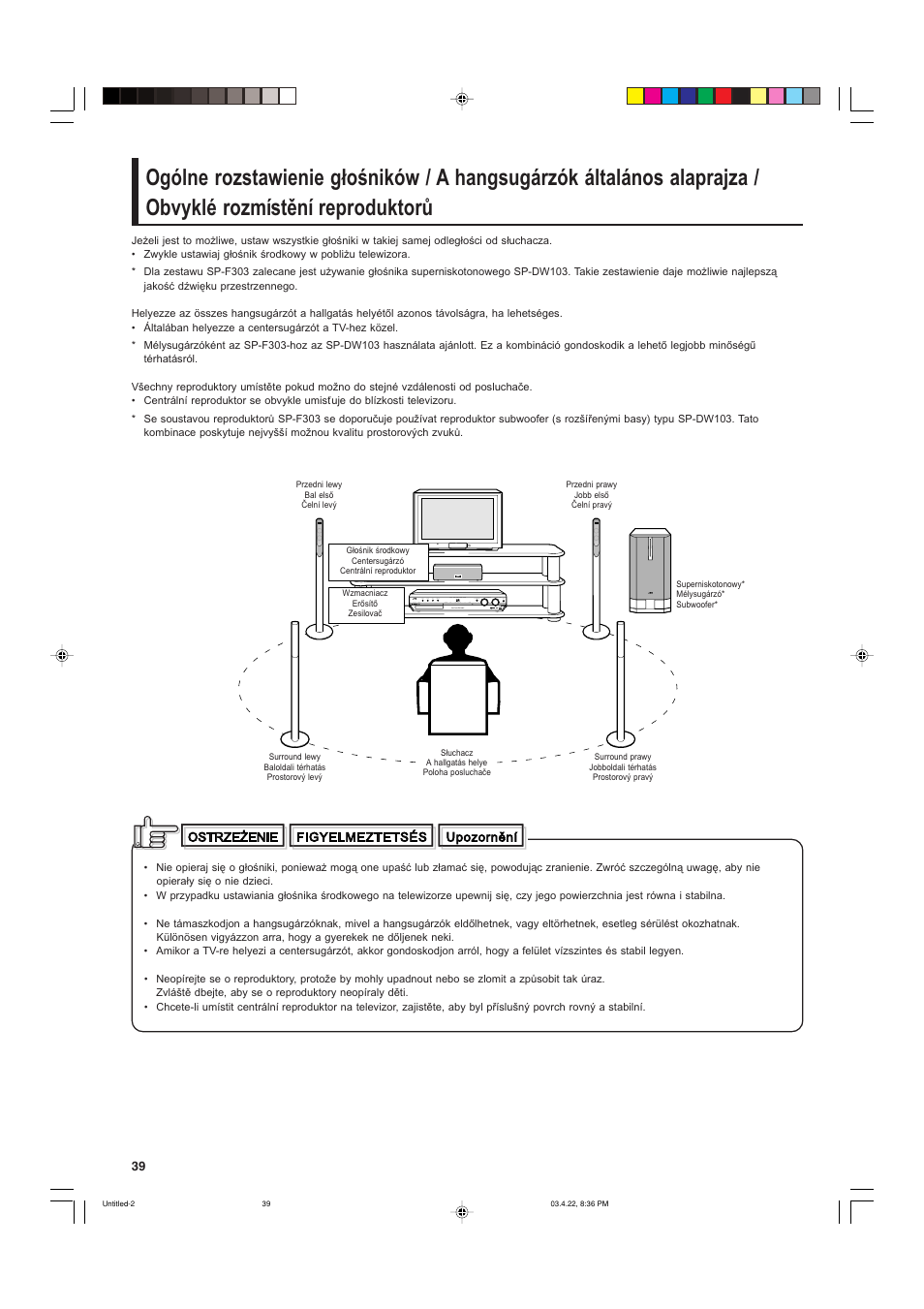 JVC SP-F303C User Manual | Page 40 / 48