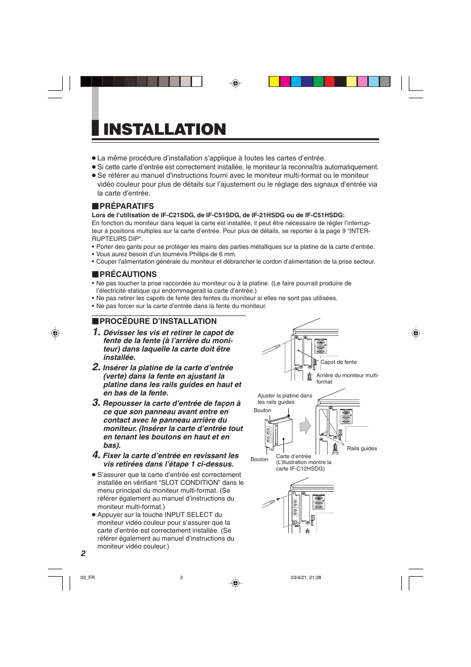 Installation | JVC IF-C21SDG User Manual | Page 24 / 64