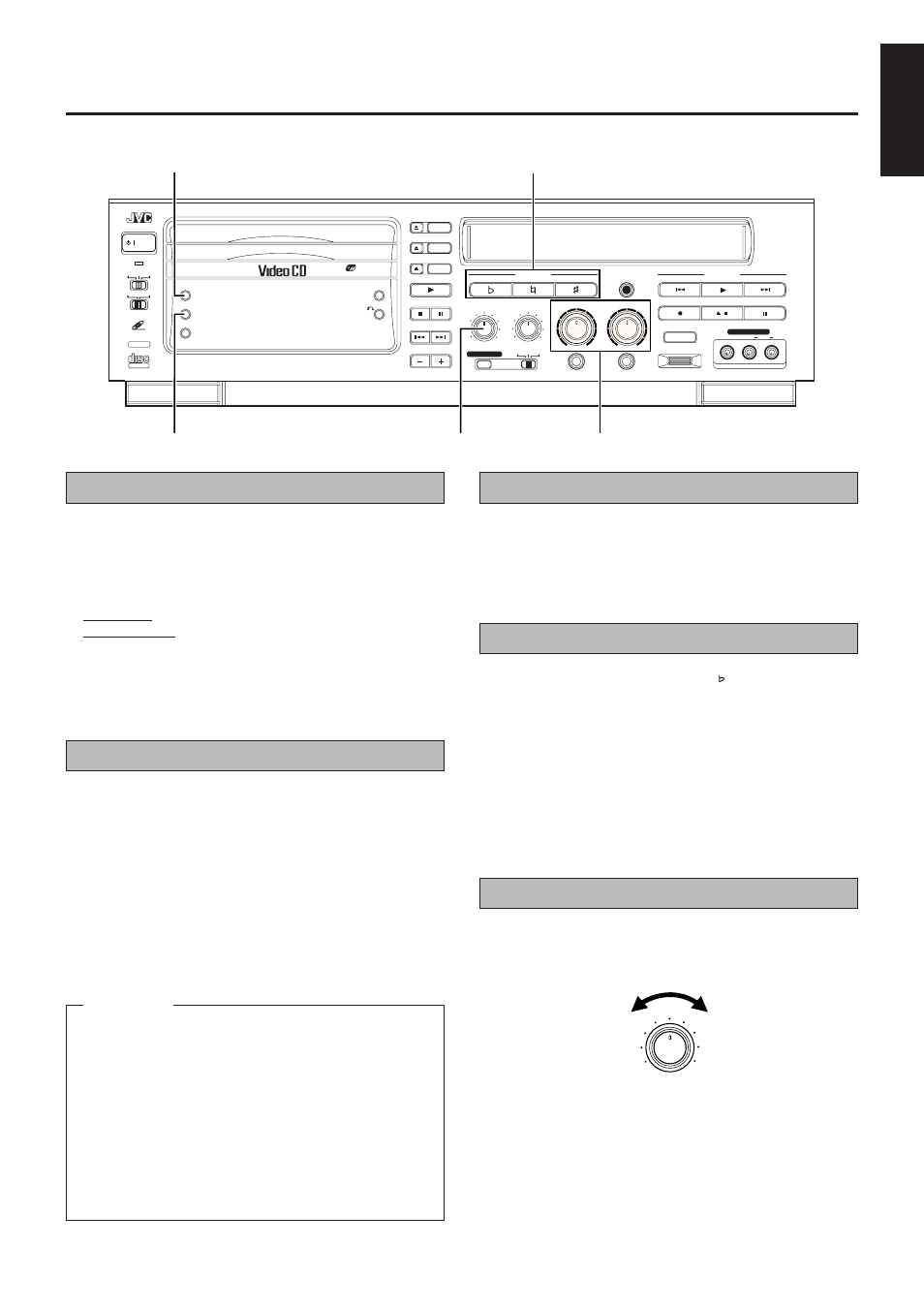 Karaoke features (cont'd), Vocal replace, Vocal masking | Mic volume adjustment, Adjusting music key, Adjusting echo effect, English | JVC HR-VCD1 User Manual | Page 25 / 32