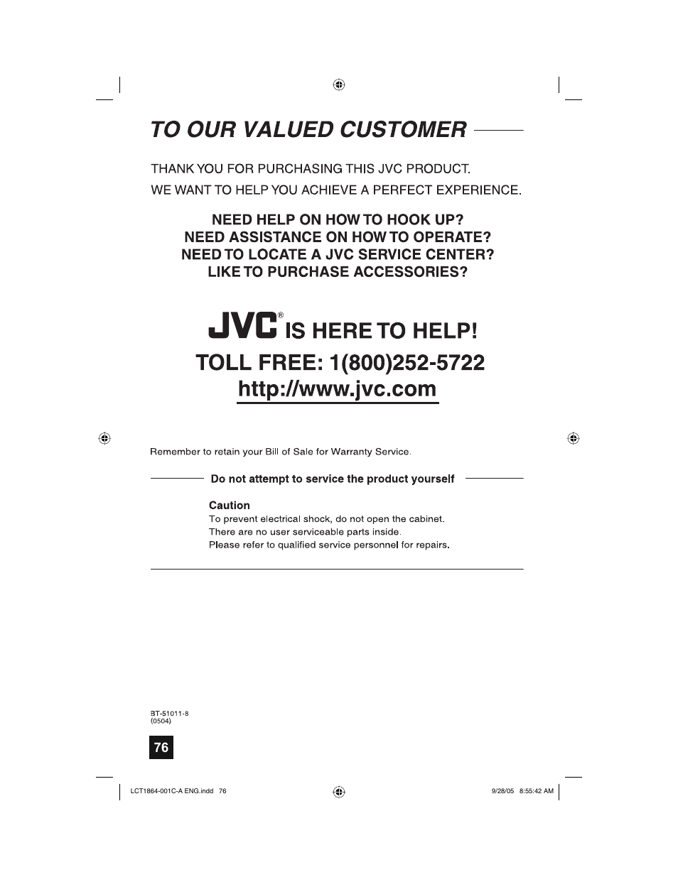 JVC HD-61Z576 User Manual | Page 76 / 80