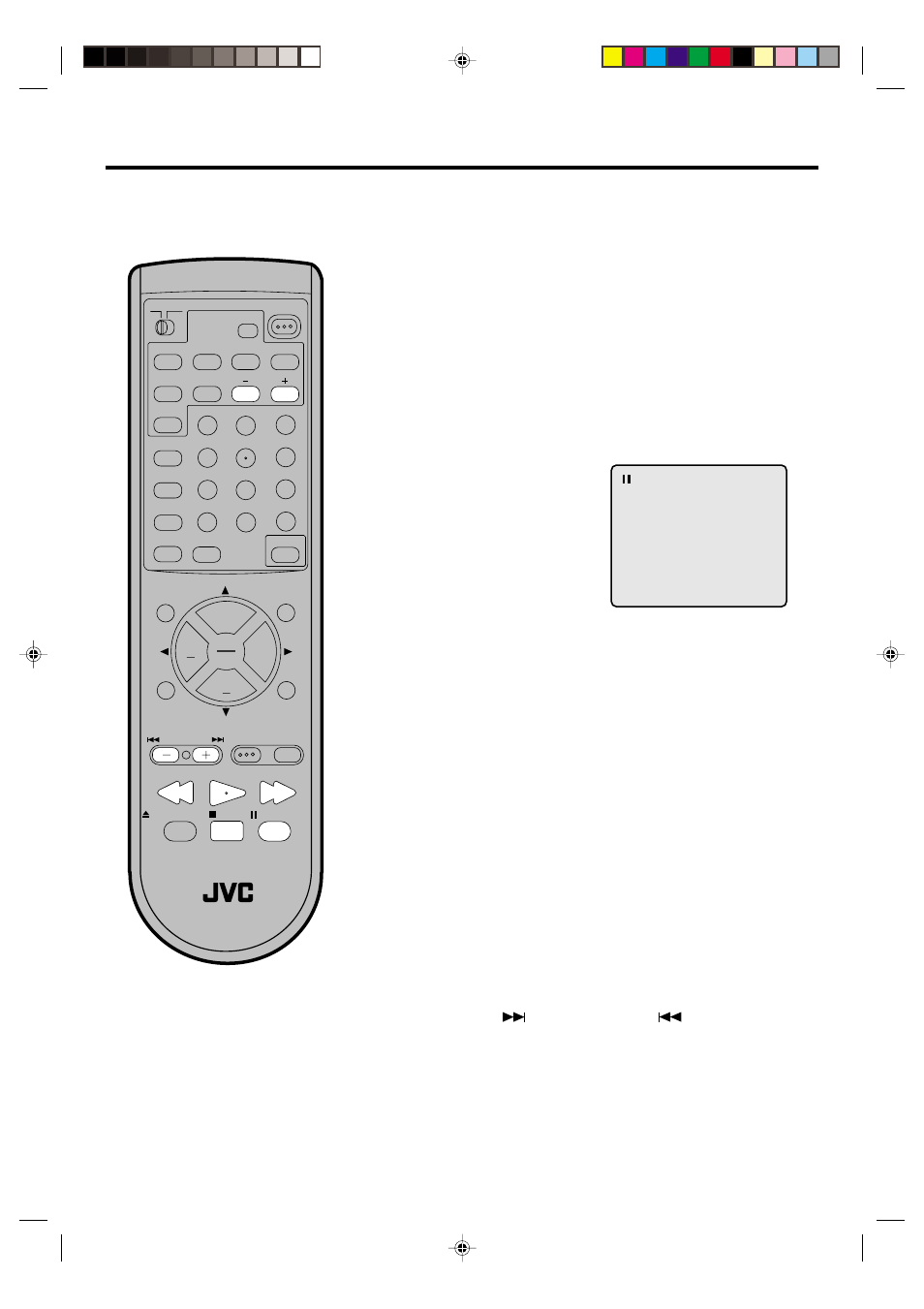 Special playback, Tv / dvd, Fast forward playback | Review playback, Still playback, Frame advance, Slow-motion playback, Locating a chapter or track | JVC AV-20FD22 User Manual | Page 28 / 52