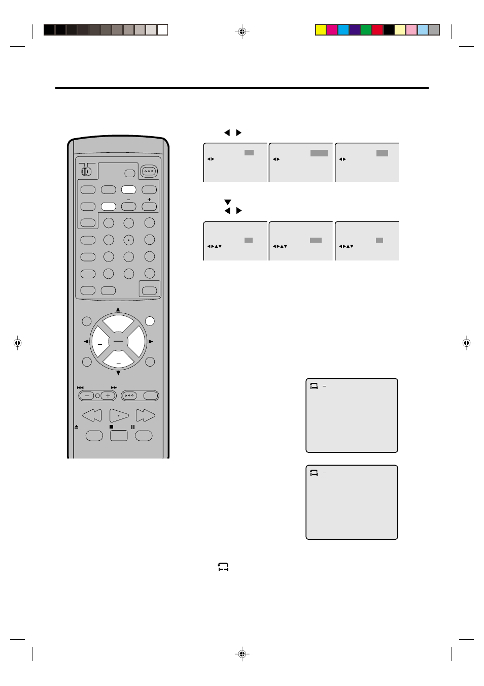 Repeat playback, Title, chapter, track playback, A-b repeat playback dvd audio cd | JVC AV-20FD22 User Manual | Page 30 / 52