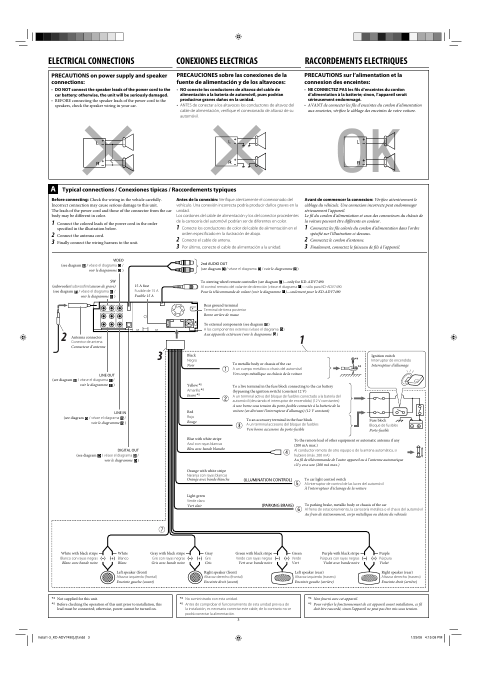 JVC KD-DV7400 User Manual | Page 3 / 6