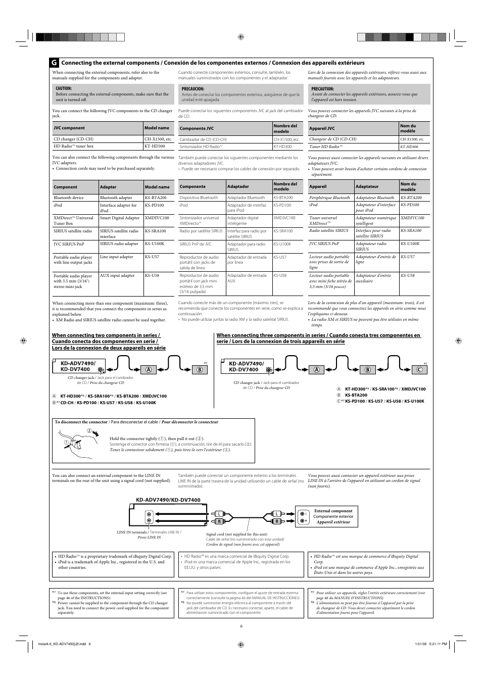 JVC KD-DV7400 User Manual | Page 6 / 6