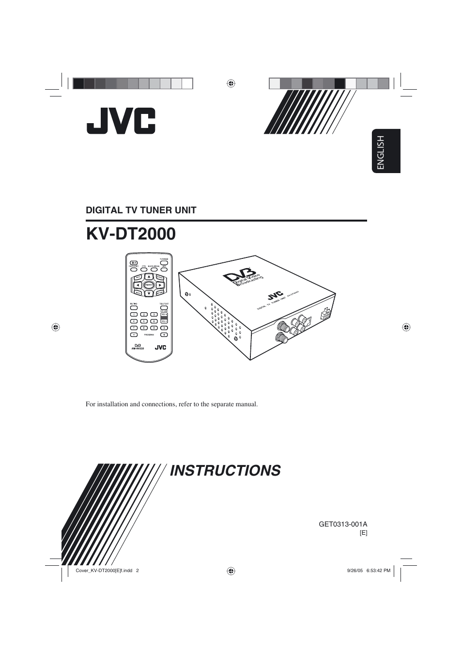 JVC KV-DT2000 User Manual | 14 pages