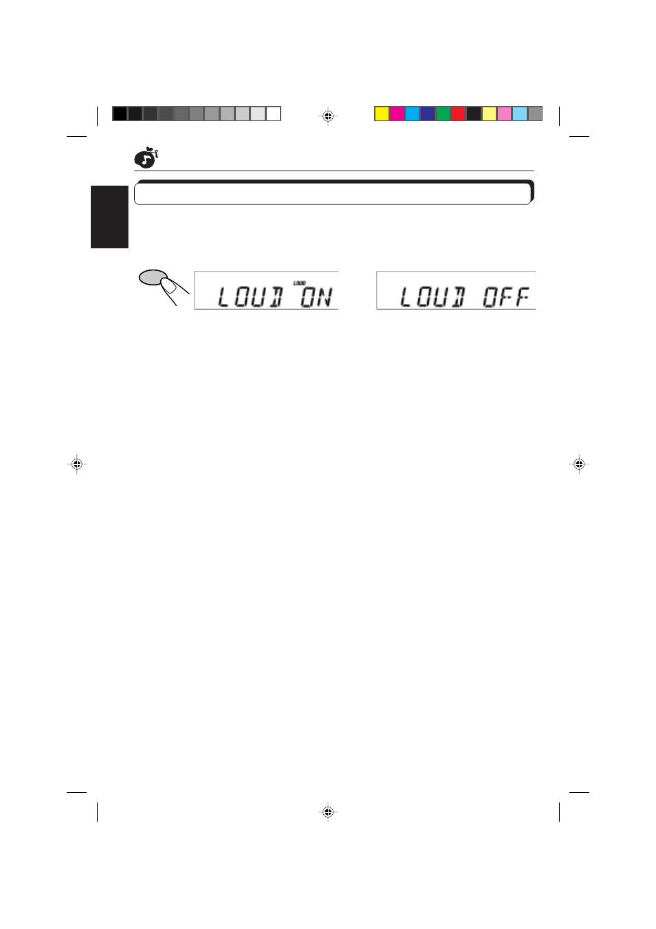 Turning on/off the loudness function | JVC DIGITAL AUDIO KD-S550 User Manual | Page 14 / 94