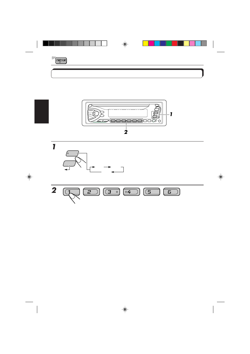 Anwahl eines vorabgestimmten senders | JVC DIGITAL AUDIO KD-S550 User Manual | Page 31 / 94