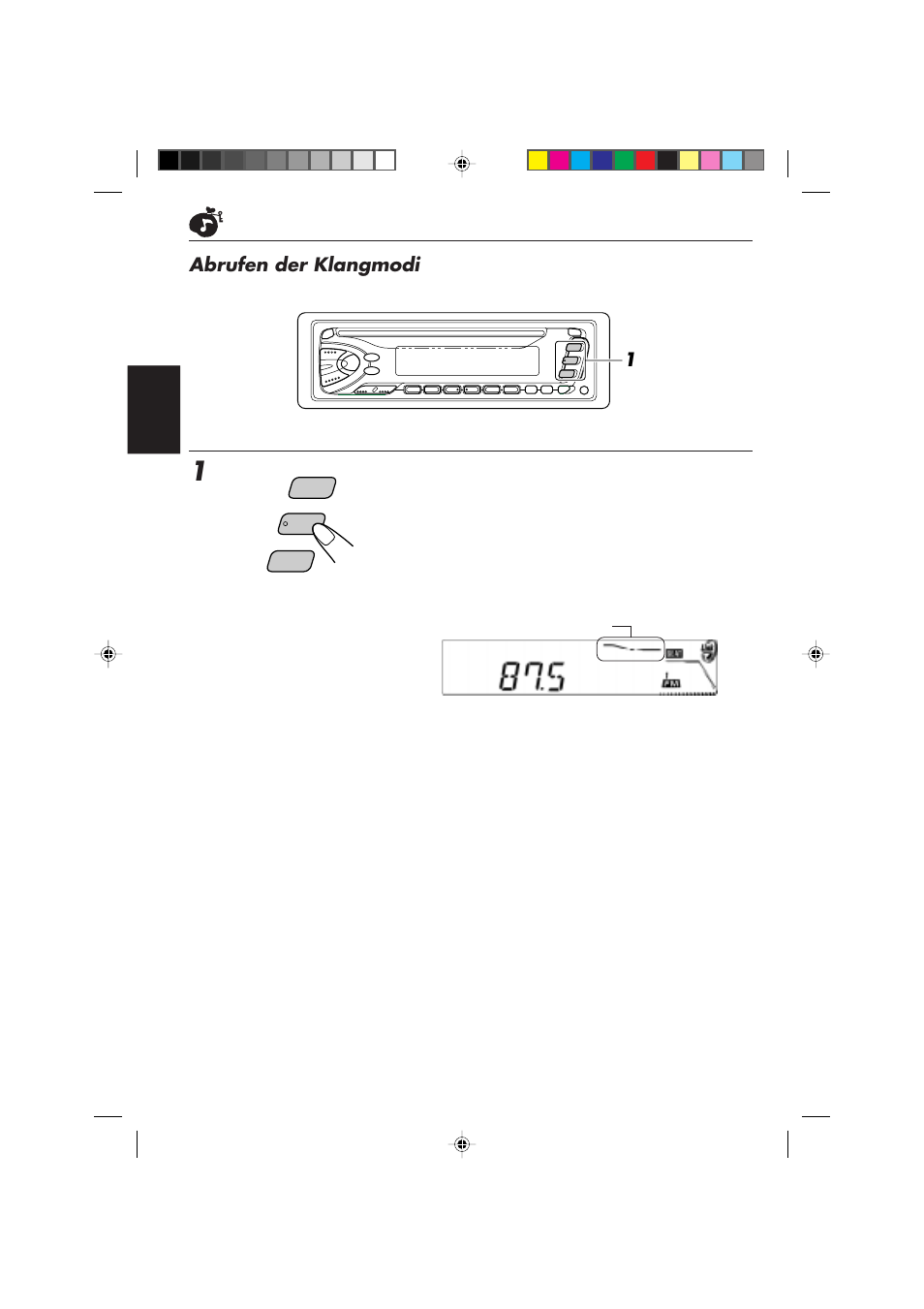 Abrufen der klangmodi | JVC DIGITAL AUDIO KD-S550 User Manual | Page 39 / 94