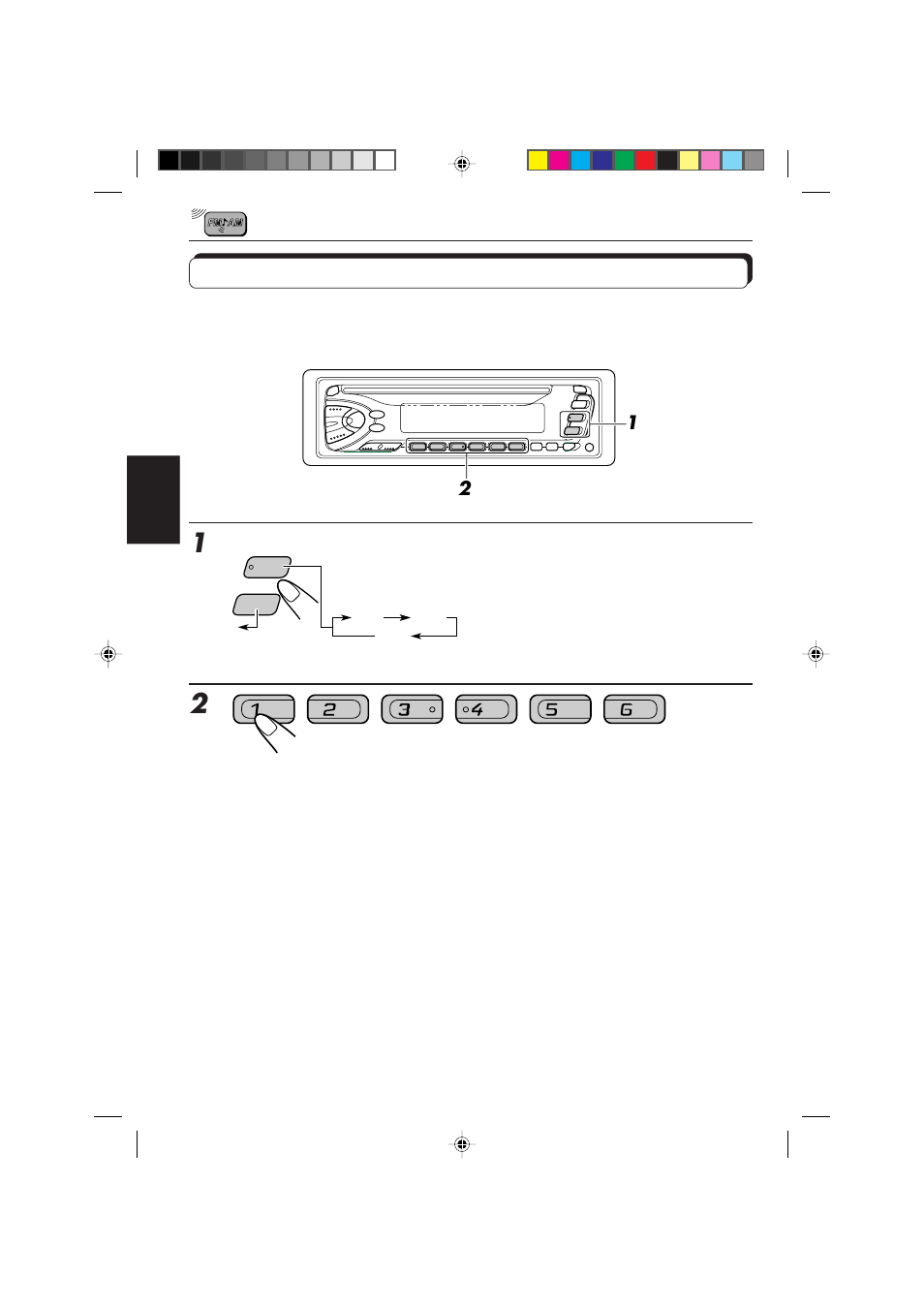 Accord d’une station présélectionnée | JVC DIGITAL AUDIO KD-S550 User Manual | Page 54 / 94