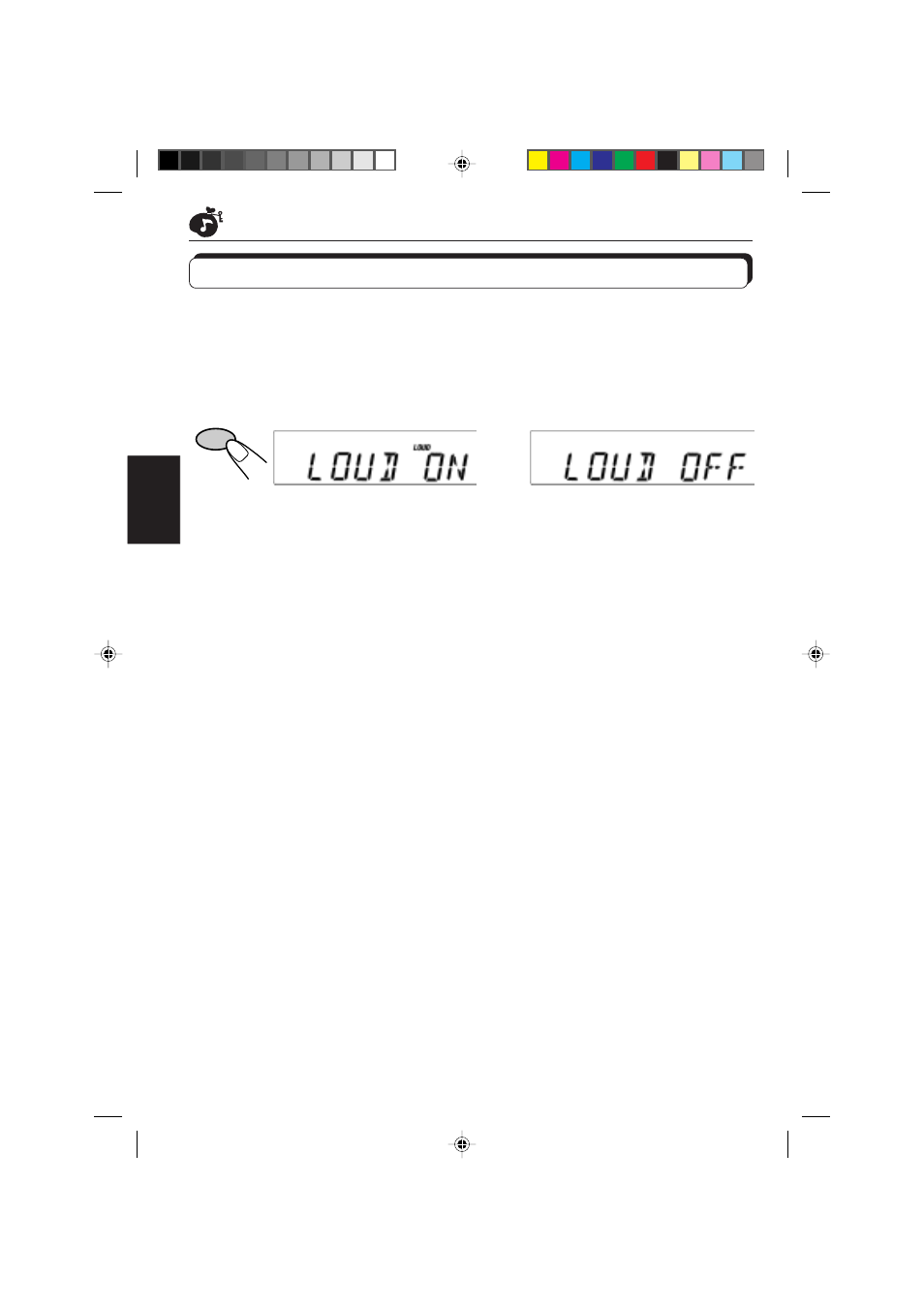 Mise en/hors service de la fonction loudness | JVC DIGITAL AUDIO KD-S550 User Manual | Page 60 / 94