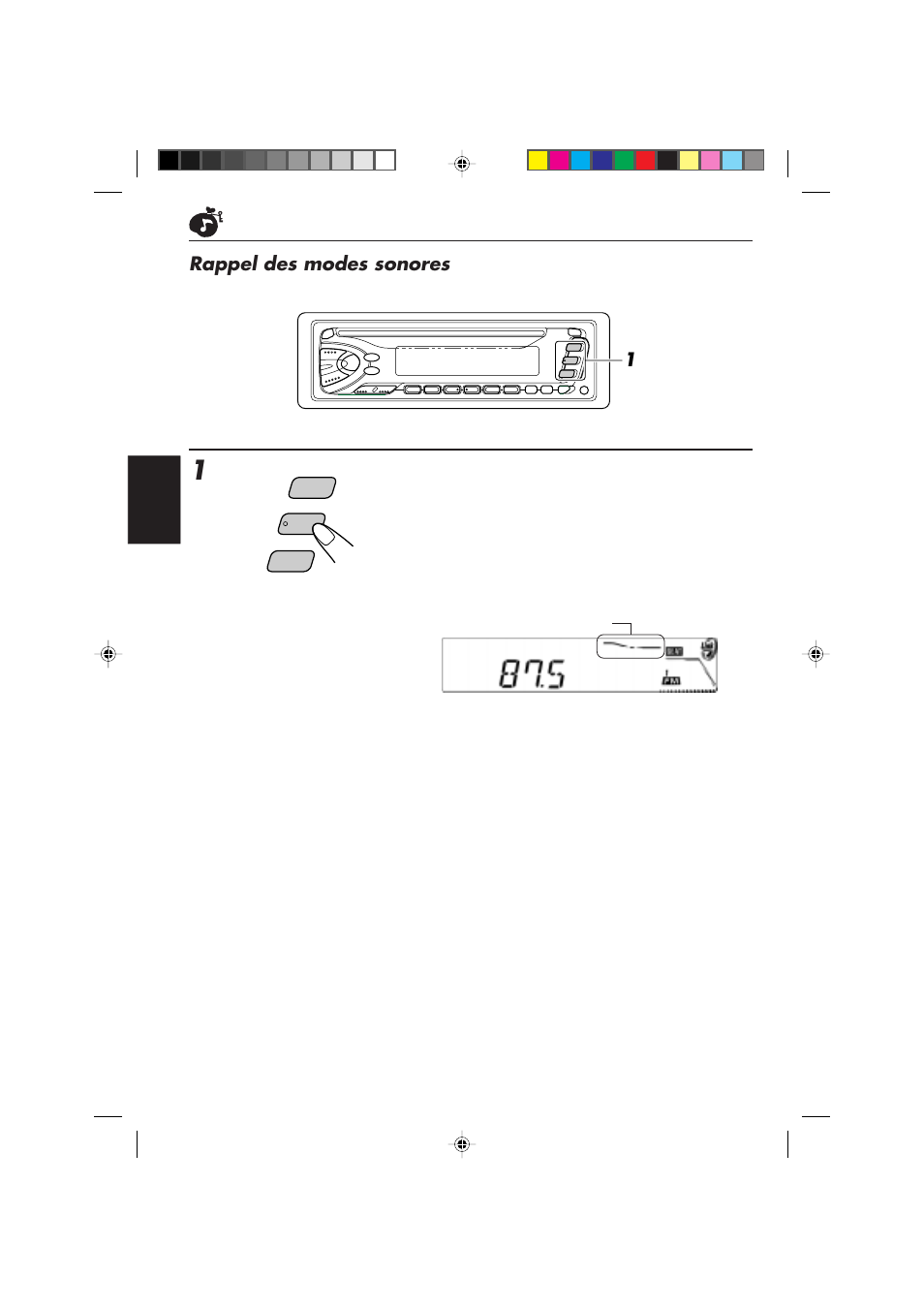 Rappel des modes sonores | JVC DIGITAL AUDIO KD-S550 User Manual | Page 62 / 94