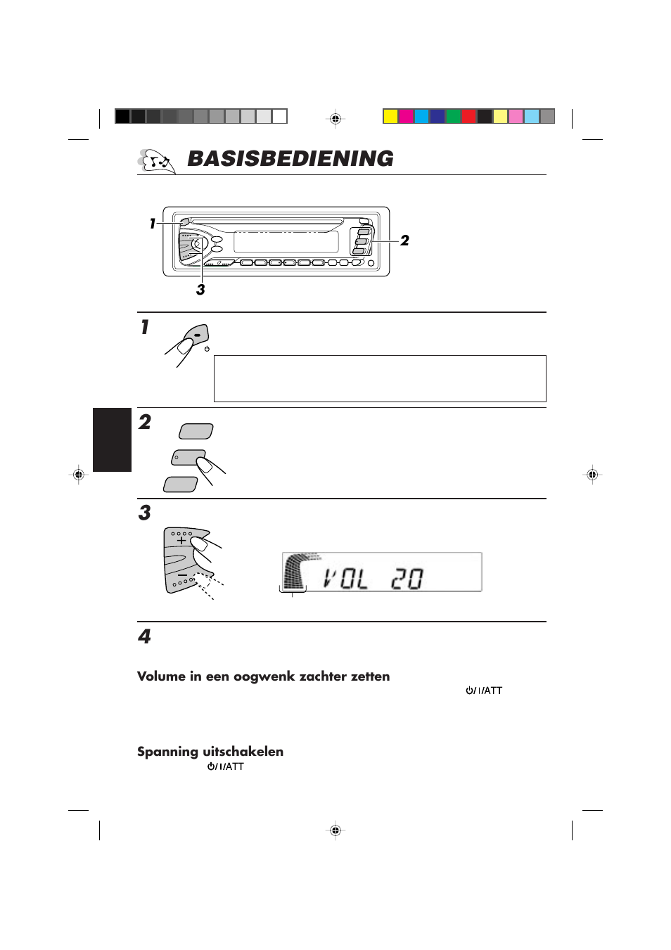 Basisbediening | JVC DIGITAL AUDIO KD-S550 User Manual | Page 73 / 94