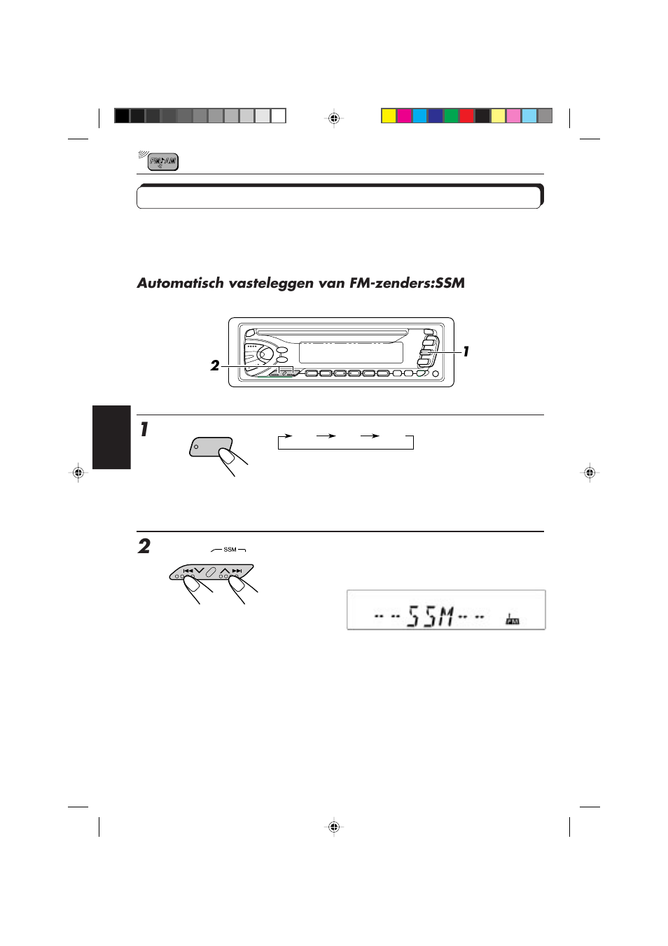 Radiozenders in het geheugen vastleggen | JVC DIGITAL AUDIO KD-S550 User Manual | Page 75 / 94