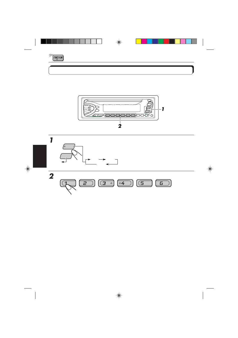 Afstemmen op een voorkeuzezender | JVC DIGITAL AUDIO KD-S550 User Manual | Page 77 / 94