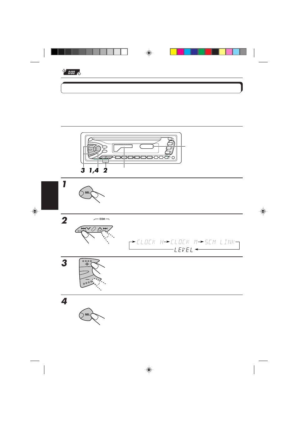 Een niveauweergave selecteren | JVC DIGITAL AUDIO KD-S550 User Manual | Page 89 / 94