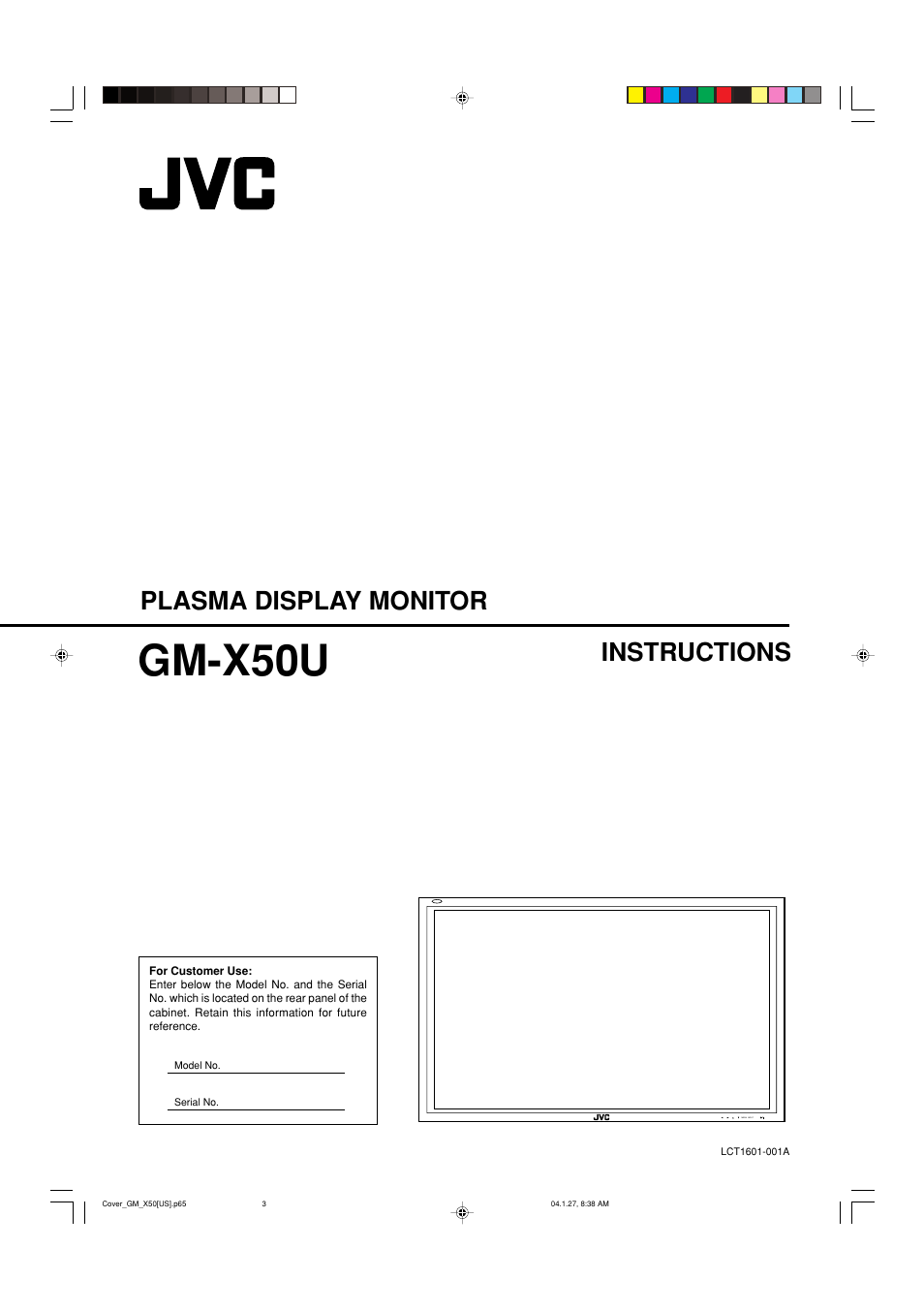 JVC GM X50U User Manual | 128 pages