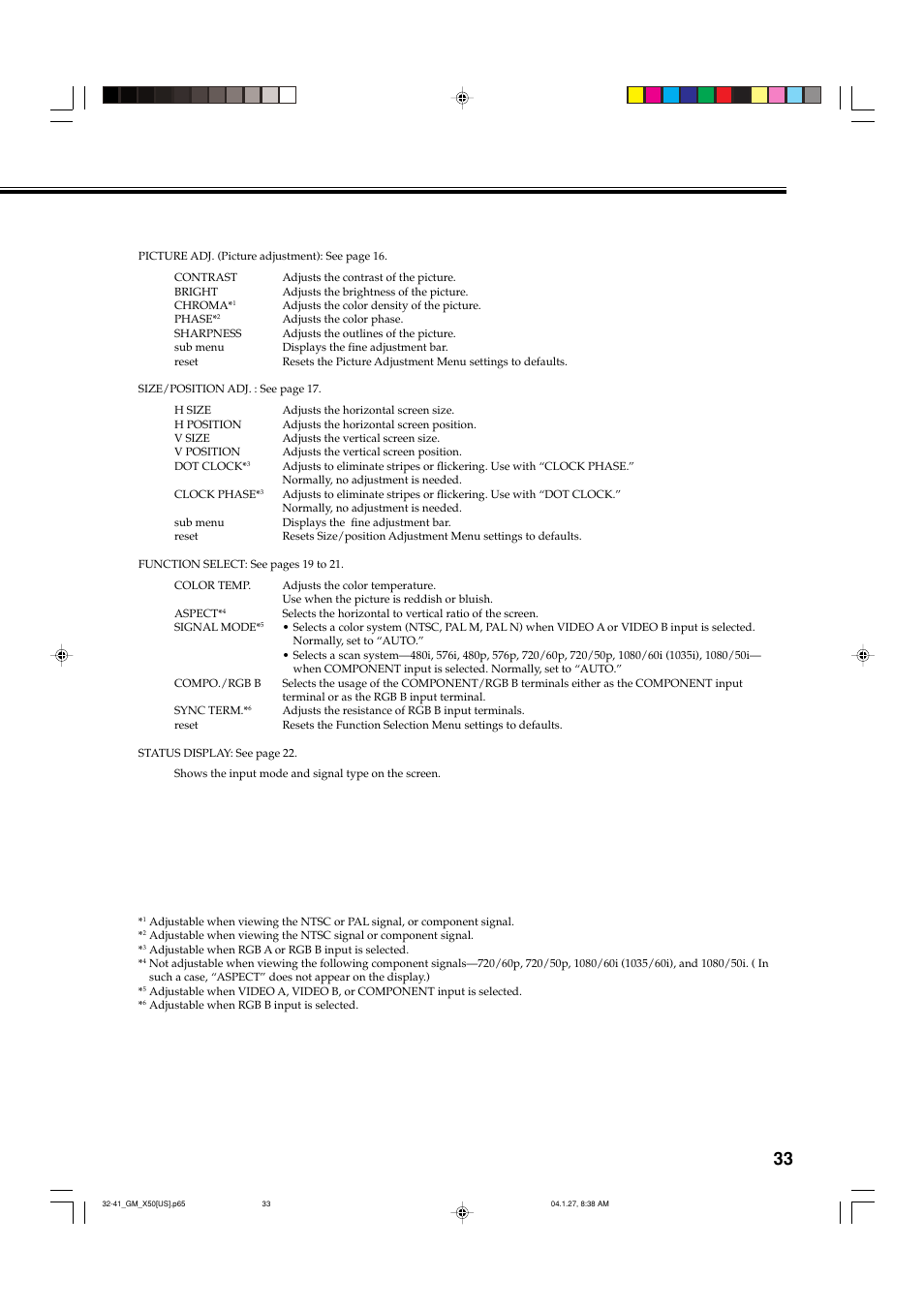 JVC GM X50U User Manual | Page 34 / 128