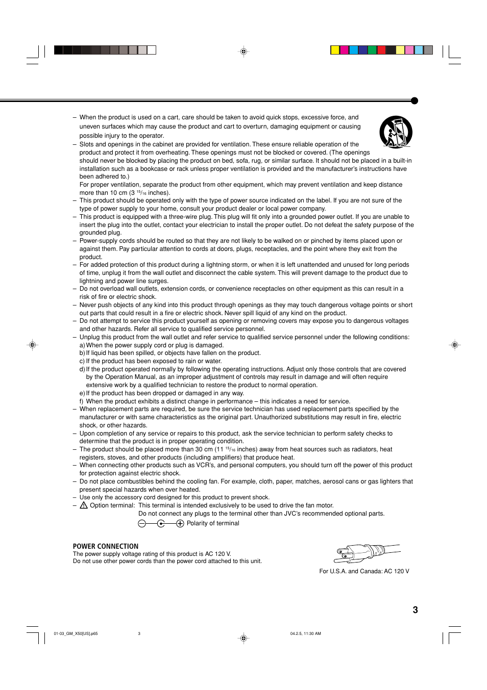 JVC GM X50U User Manual | Page 4 / 128