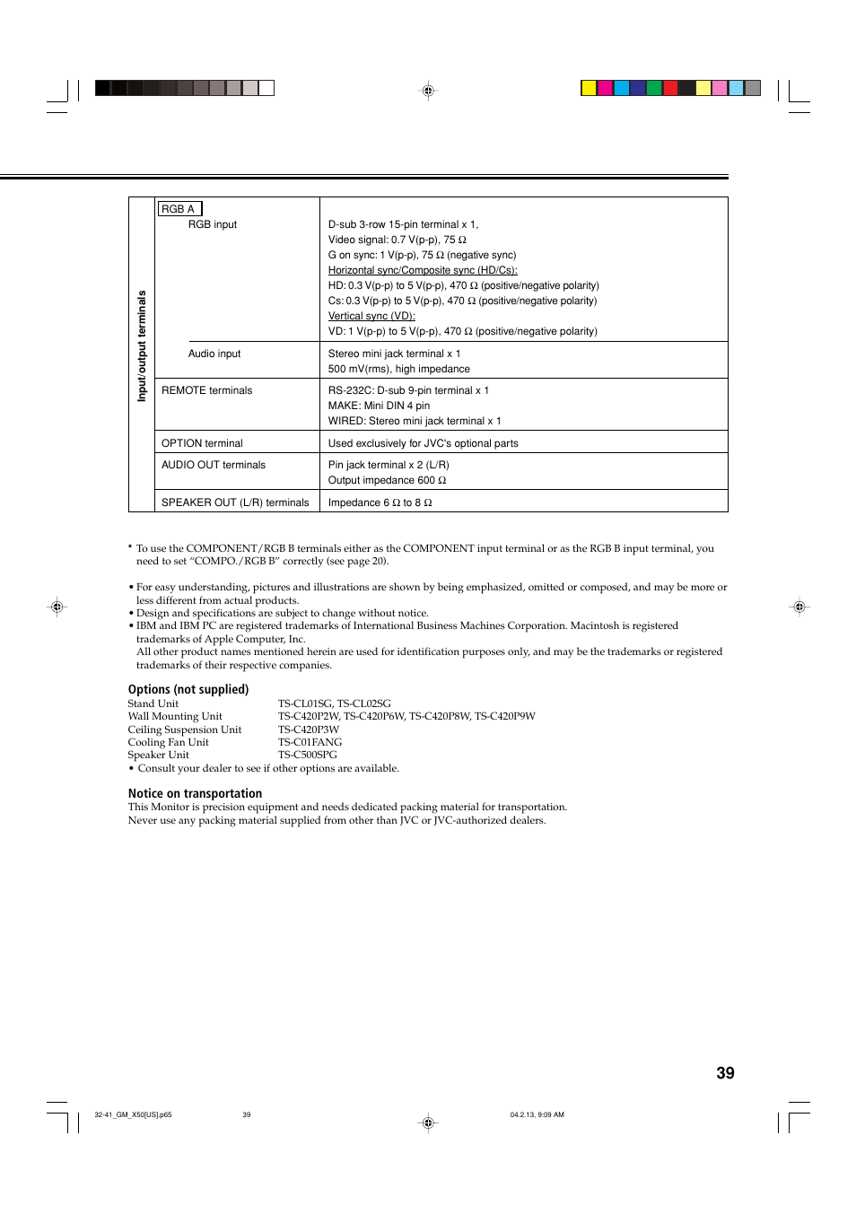 JVC GM X50U User Manual | Page 40 / 128