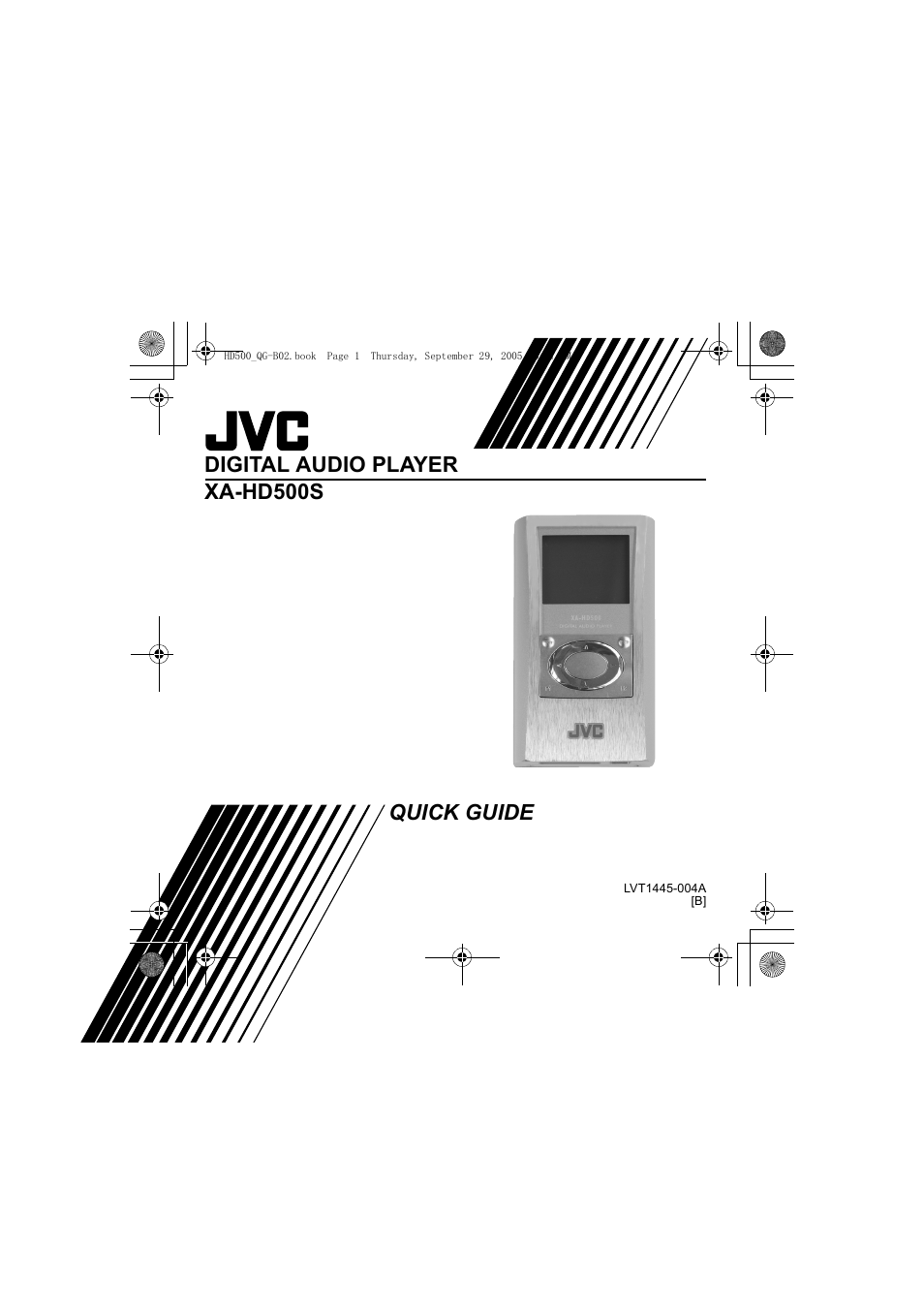 JVC XA-HD500S User Manual | 26 pages