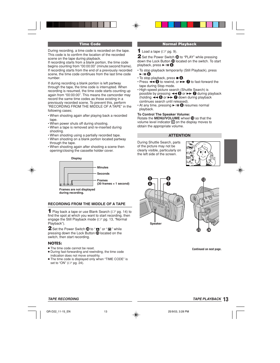 JVC GR-D22 User Manual | Page 13 / 40