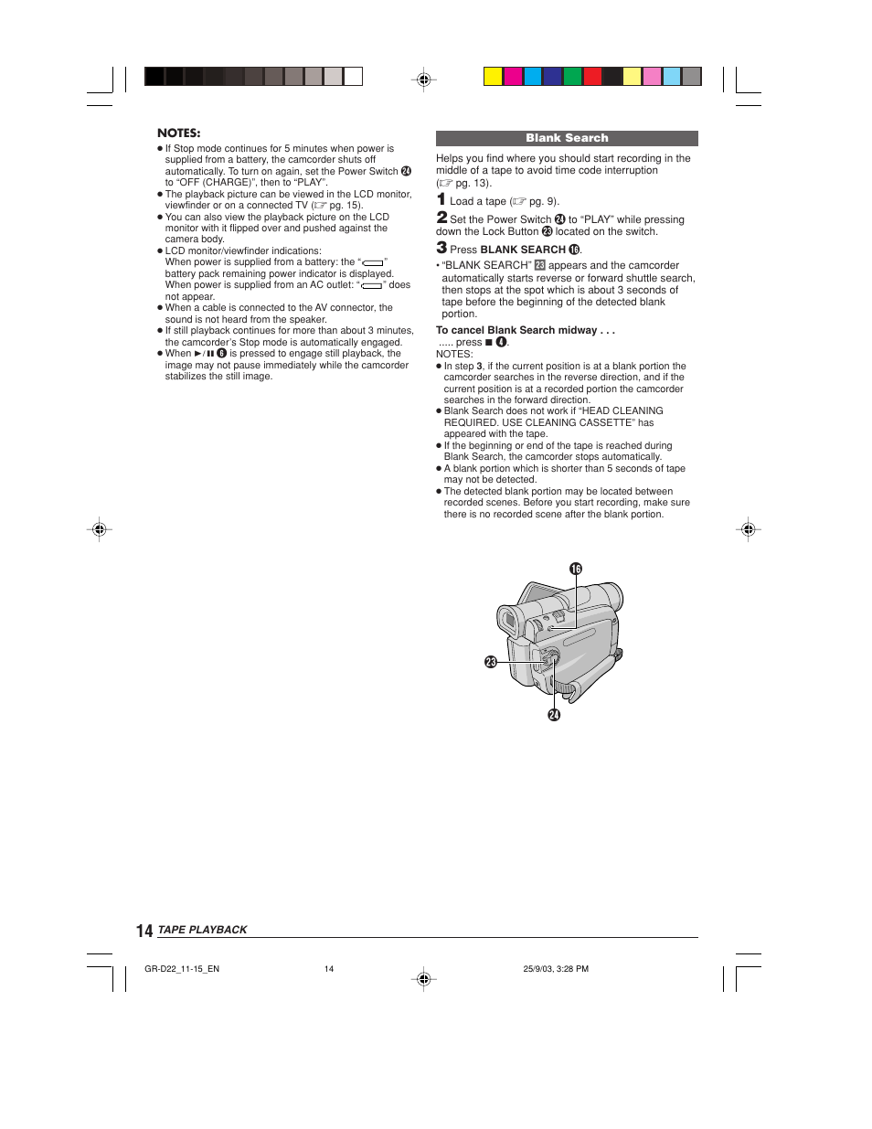 JVC GR-D22 User Manual | Page 14 / 40