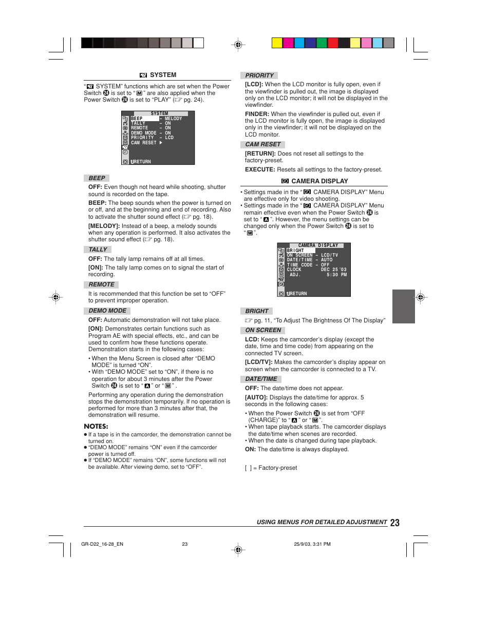 JVC GR-D22 User Manual | Page 23 / 40