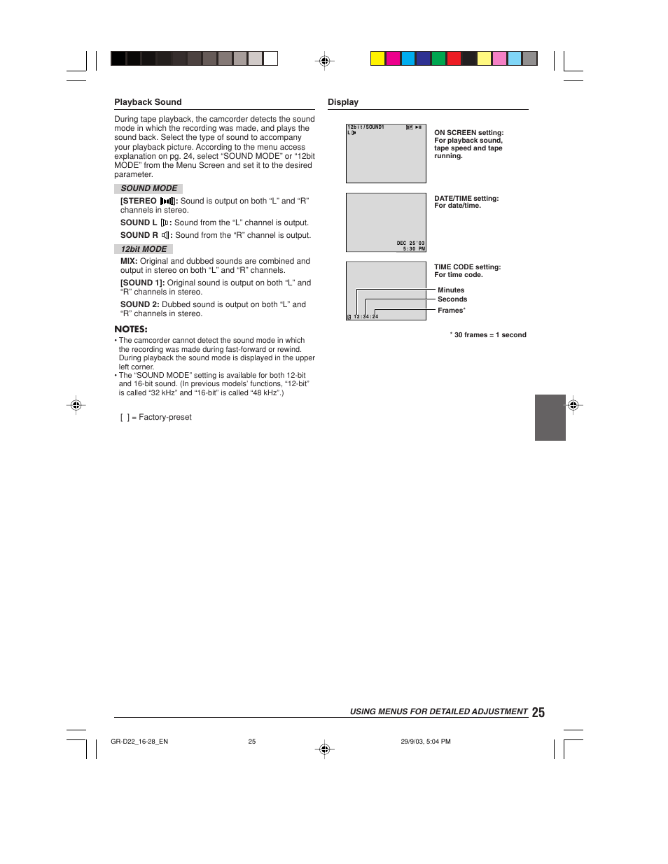 JVC GR-D22 User Manual | Page 25 / 40