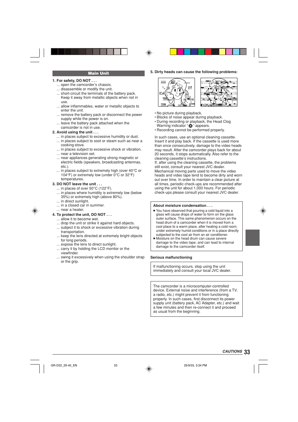 JVC GR-D22 User Manual | Page 33 / 40