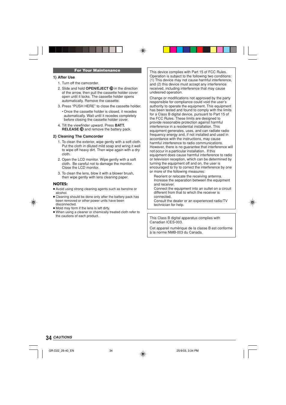 JVC GR-D22 User Manual | Page 34 / 40