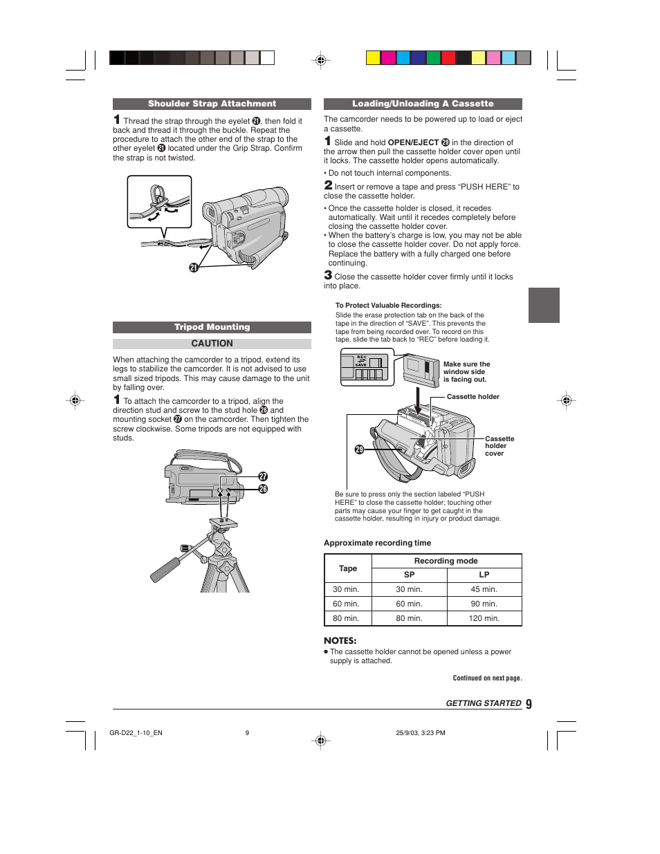JVC GR-D22 User Manual | Page 9 / 40