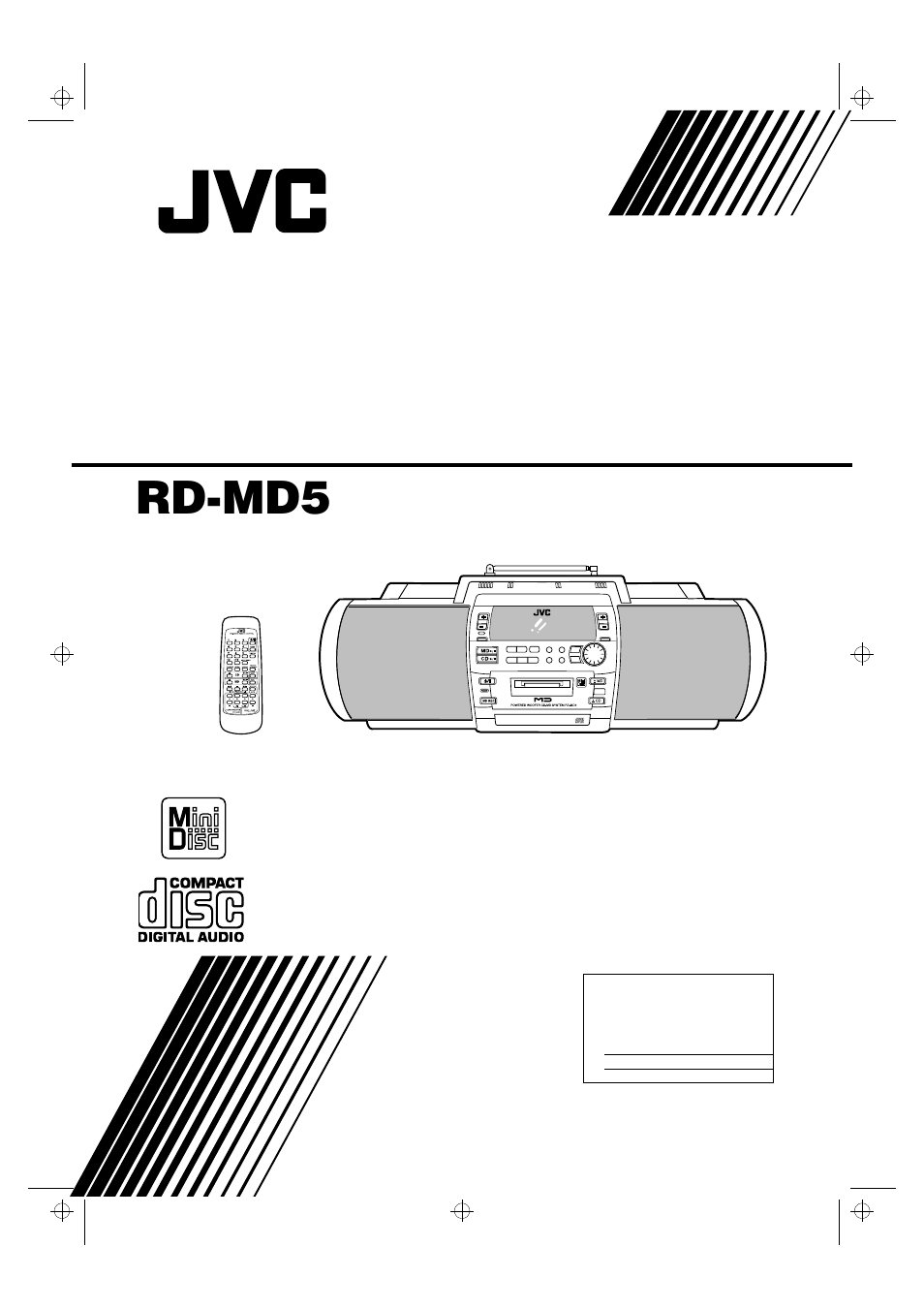 JVC RD-MD5 User Manual | 30 pages