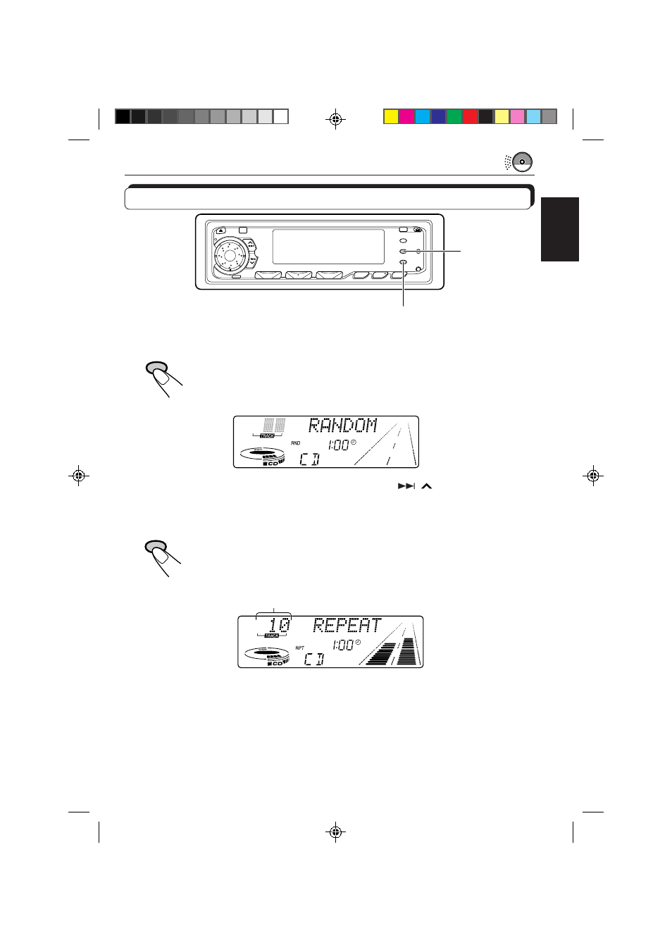 Selecting cd playback modes | JVC KD-MX3000R User Manual | Page 21 / 54