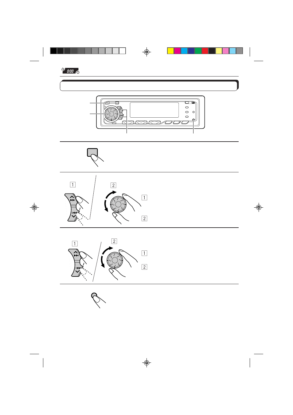 Other main functions, Setting the clock | JVC KD-MX3000R User Manual | Page 30 / 54