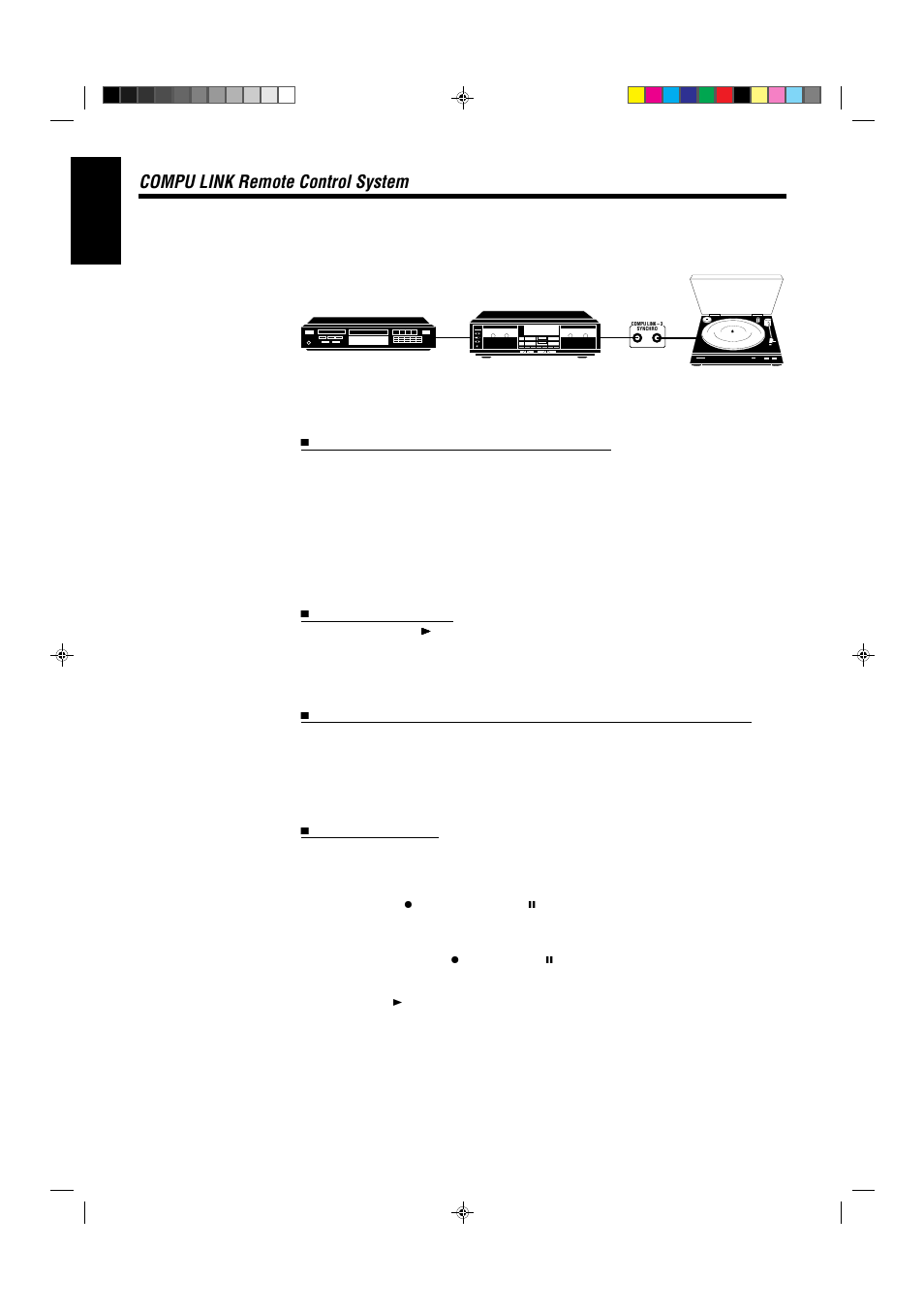 Compu link remote control system, English | JVC LET0021-001A User Manual | Page 36 / 42