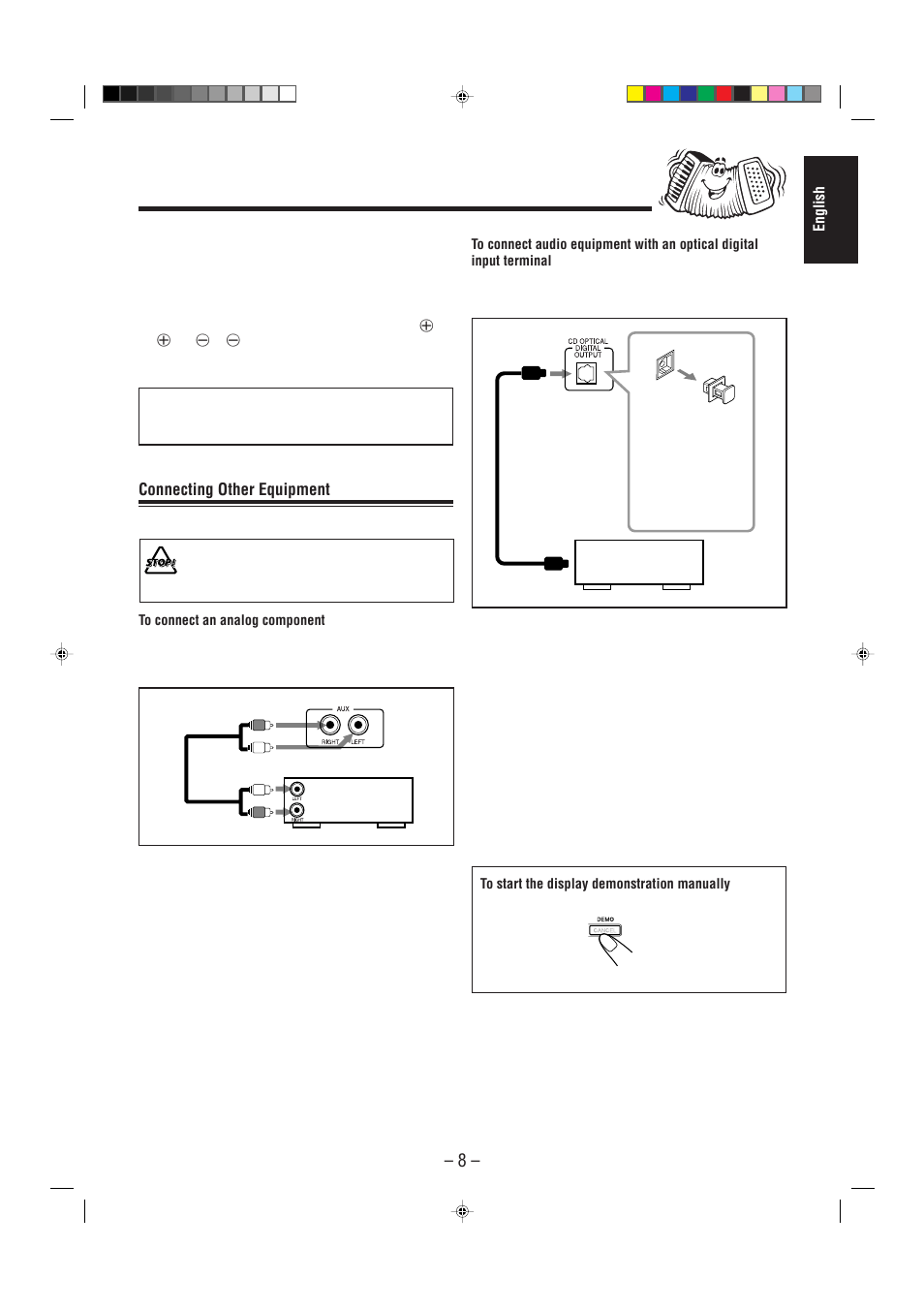 Connecting other equipment | JVC Compact Component System CA-MXJ500 User Manual | Page 13 / 34