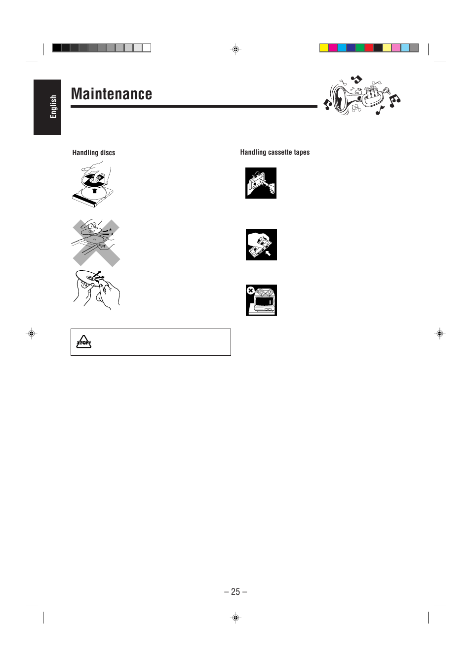 Maintenance | JVC Compact Component System CA-MXJ500 User Manual | Page 30 / 34