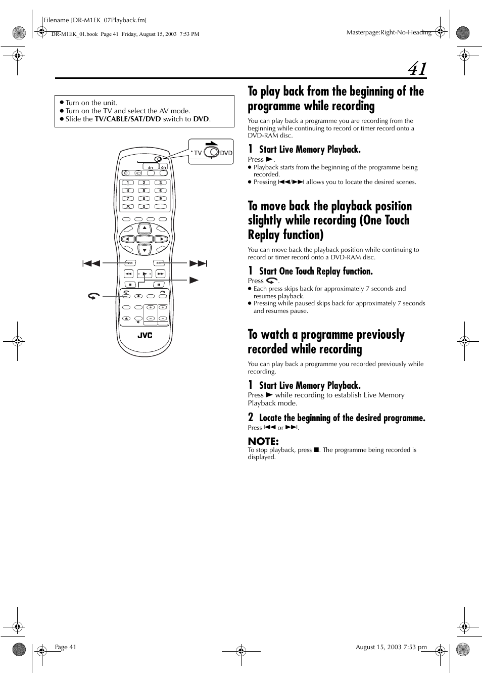JVC LPT0827-001B User Manual | Page 41 / 116