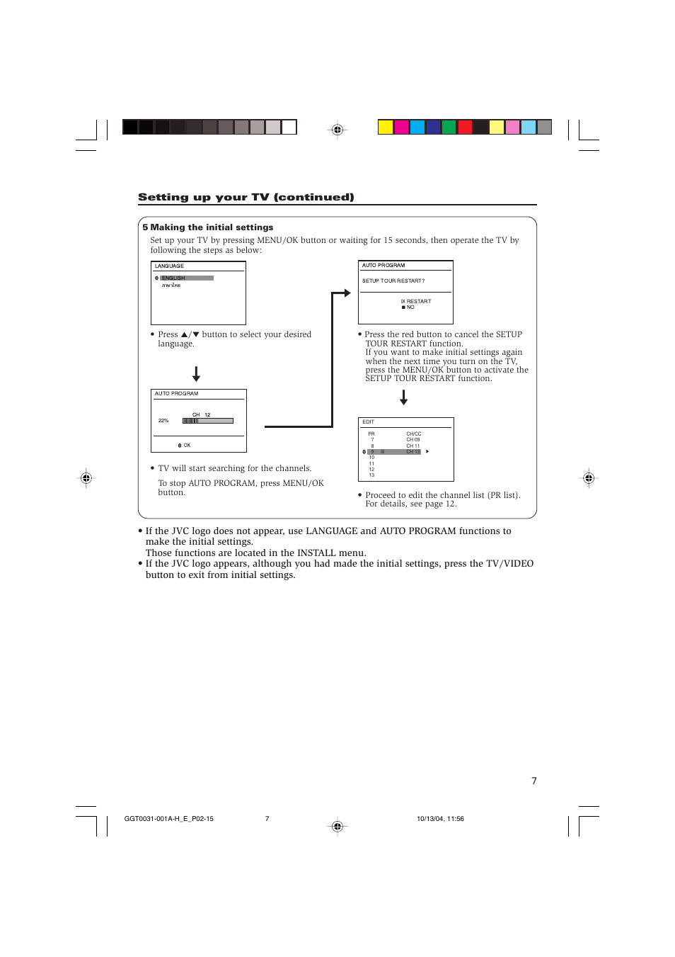 JVC AV-14F114 User Manual | Page 7 / 16