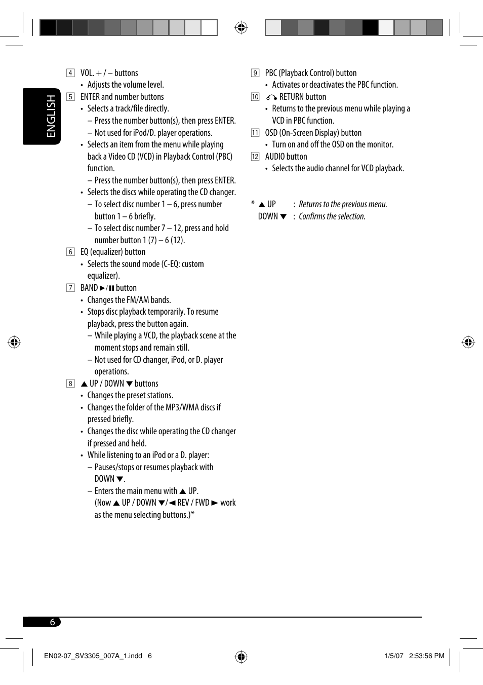 English | JVC GET0471-001A User Manual | Page 6 / 60